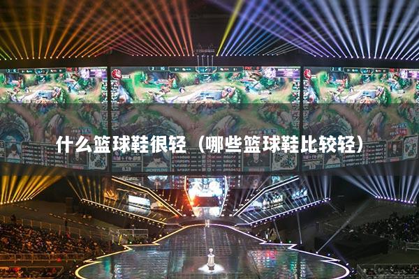 什么篮球鞋很轻(哪些篮球鞋比较轻)